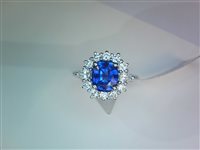 Anello Sommer Gioielli Donna F. COLLECTION in Oro bianco Zaffiro 1.79 Ct 5L4400P - 5L4400P